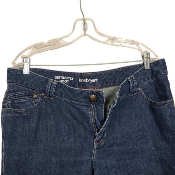 Lane Bryant Distinctly Boot Blue Jeans 16 Petite - Picture 3 of 7